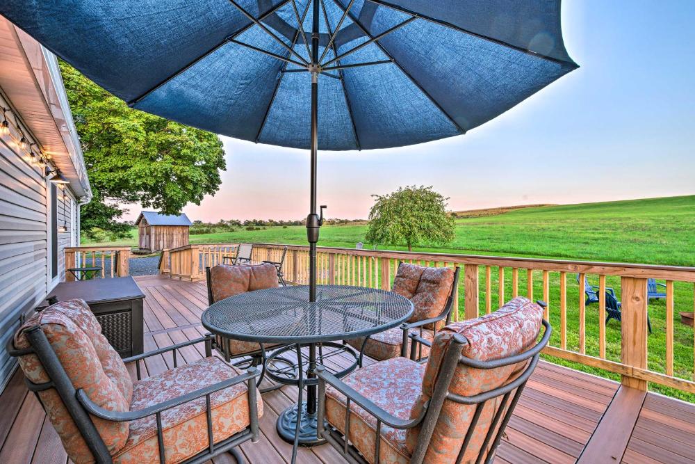 Deck and Game Room Home in Pennsylvania Countryside